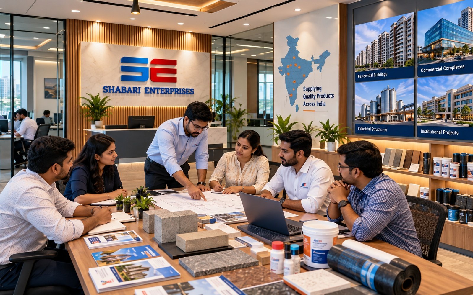 Shabari Enterprises team and office